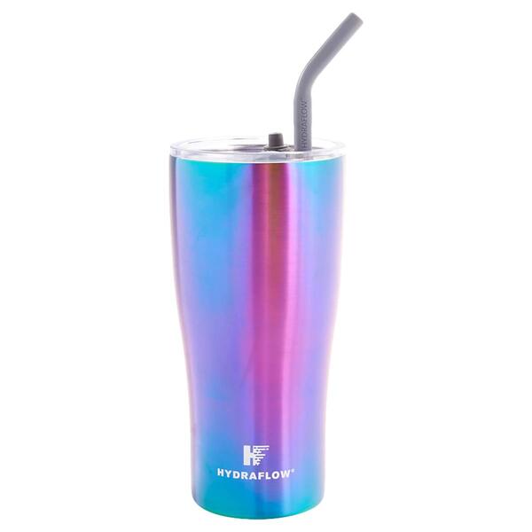 Triple Wall Stainless Steel 30oz. Tumbler with Straw - Aura - image 
