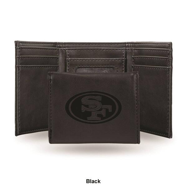 Mens NFL San Francisco 49ers Faux Leather Trifold Wallet