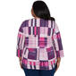 Plus Size Alfred Dunner Key Items 3/4 Sleeve Geo Bars Blouse - image 2