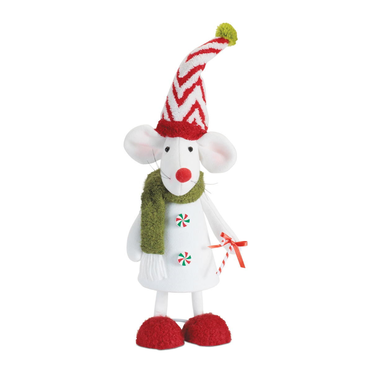 Melrose Holiday Plush Mouse Figurines - Set of 2