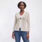 Womens Kathy Ireland Long Sleeve Shell Button Metallic Shrug - image 1