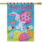 Northlight Seasonal Happy Easter Bunny with Eggs House Flag - image 2