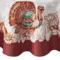 Threadmade Holiday Turkey Bordered Fall Tablecloth - image 4