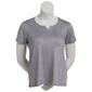 Rene Rofe Short Sleeve Split V-Neck Pajama Tee - image 1