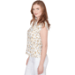 Petite Emaline Key Items Cap Sleeve Floral & Birds Blouse - image 3