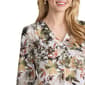 Womens Jones New York 3/4 Sleeve Floral Leaf Blouse - image 4