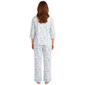 Petite White Orchid Cloud Knit Butterfly Garden Long Leg Pajama - image 2