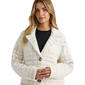 Womens NVLT Notch Collar & Patch Pockets Coatigan - Cream Plaid - image 4