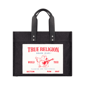 True Religion Large Washed Black Denim Tote - image 2
