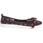 Womens Ashley Blue Cherry Canvas Slip On Flats - image 3