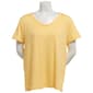 Womens MUK LUKS(R) Short Sleeve Scoop Neck Top - image 1