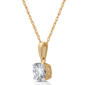 Nova Star® 1ctw. Lab Grown Diamond Gold Plated Solitaire Pendant - image 2