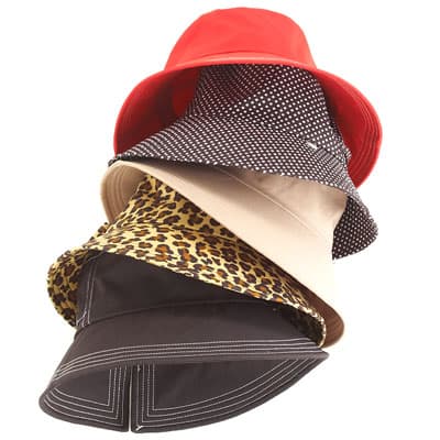 Womens Totes Bucket Tie Big Brim Rain Hat