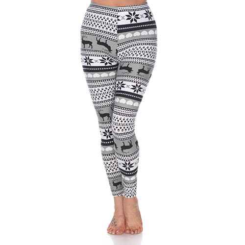 Womens White Mark Snowflake Leggings - image 