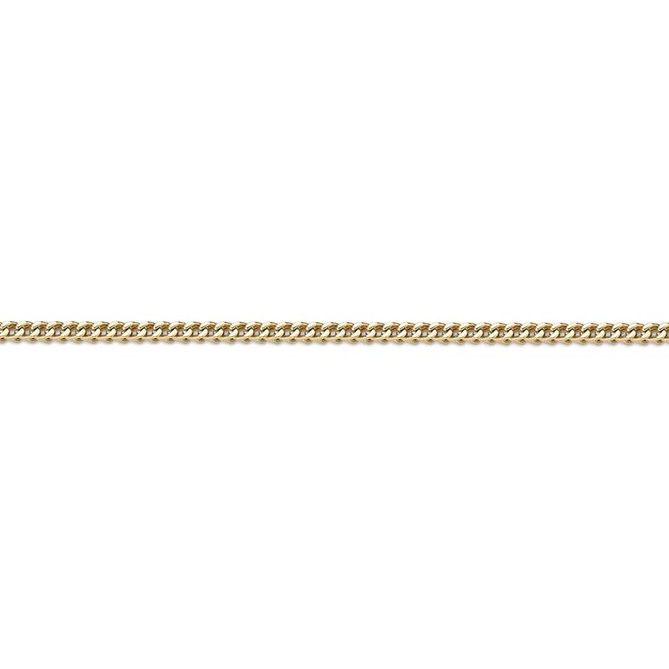 Mens Lynx Stainless Steel Gold-Tone Franco Chain Necklace