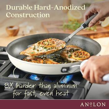 Anolon Achieve 8.25 Nonstick Hard Anodized Frying Pan Teal