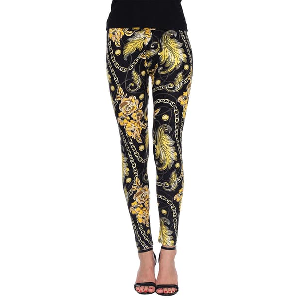 Womens White Mark Floral Leggings - image 