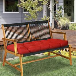 Commonwealth&#8482; Solid Reversible Outdoor Wicker Settee Cushion