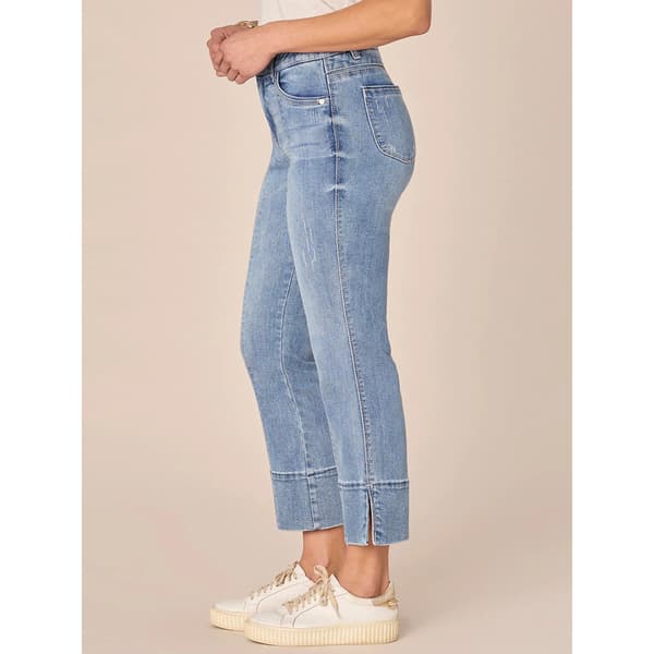 Womens Democracy "Ab"solution&#174; Flare Center Seam Slit Jeans