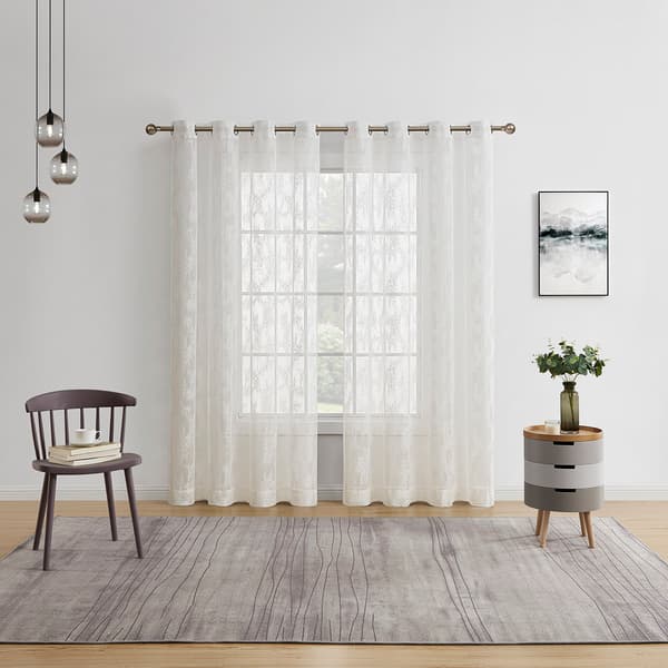 Galaxy Lace Grommet Panel Curtain - image 