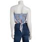 Juniors Madden Girl Patchwork Smock Tie Back Tube Top - image 3
