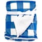 Azzure Gingham Fleece Reversible Blanket - image 1