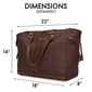 ELLE Eleganza Monogram Weekender Tote Bag - image 9