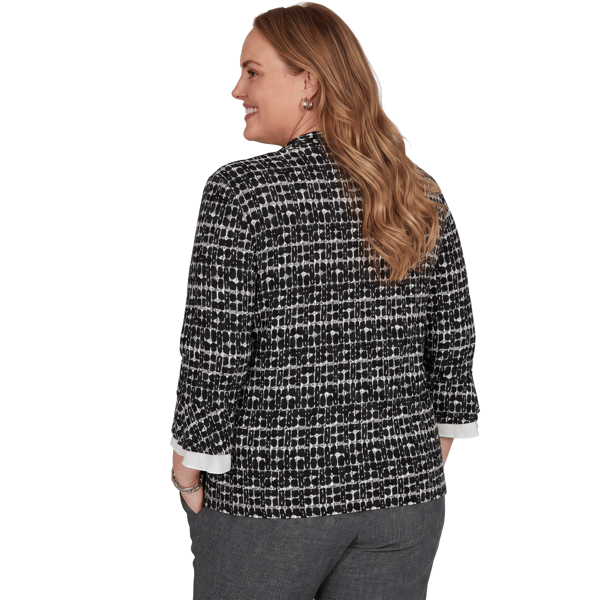Plus Size Alfred Dunner Dinner Theater Two in One Top Blouse