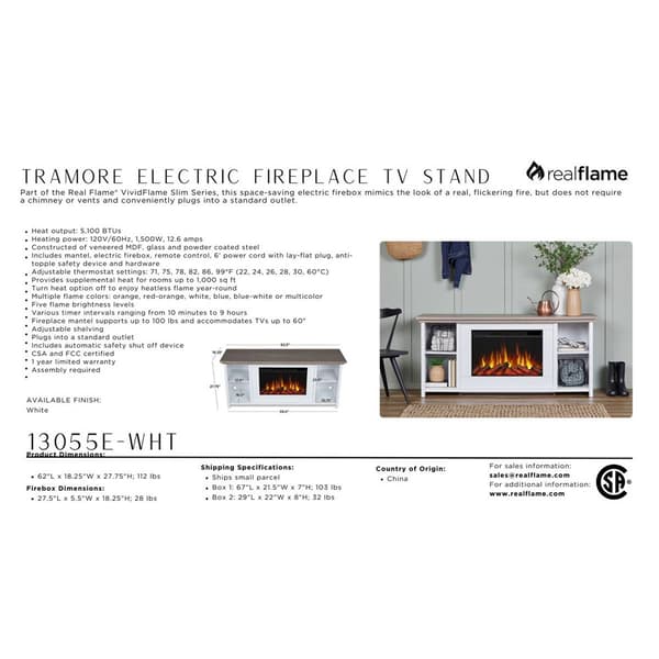 Real Flame Tramore Electric Fireplace