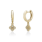 Brilliant Grown Gold-Plated  1/10ctw. Lab-Grown Diamond Earrings - image 3