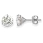 True Light(tm) 6.5mm Round Moissanite Martini Post Earrings - image 1