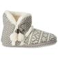 Capelli New York Multi Knit Boot Slippers with Poms - image 2