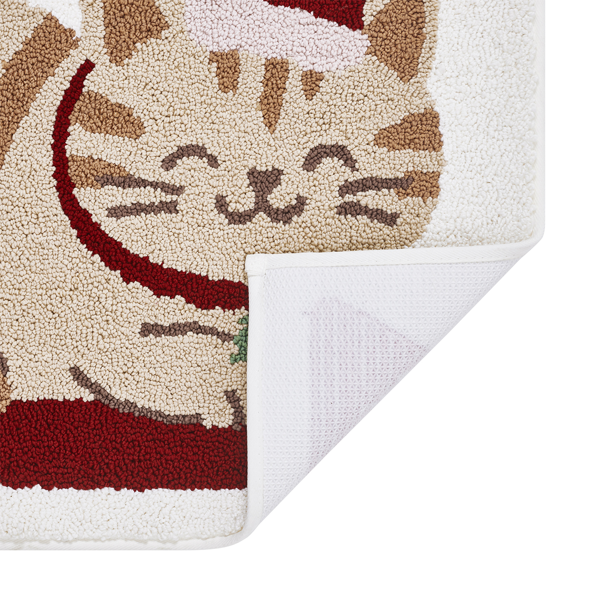 Hallmark Holiday Happy Cat Tufted 20x30 Bath Rug