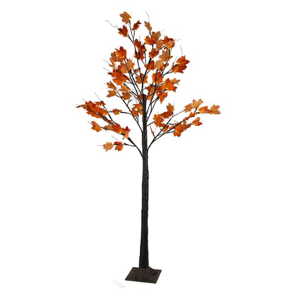 Northlight Seasonal 6ft. LED  Autumn Harvest Maple Leaf Tree - image 