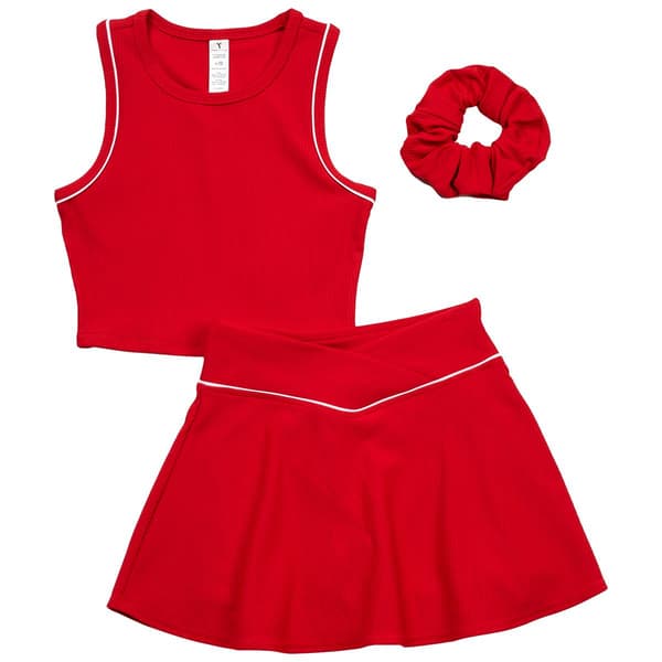 Girls (7-14) Yogalicious(R) Piping Tank & Crossover Skort
