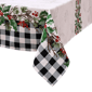 Threadmade Holly Farmhouse Charm Holiday Fabric Tablecloth - image 1
