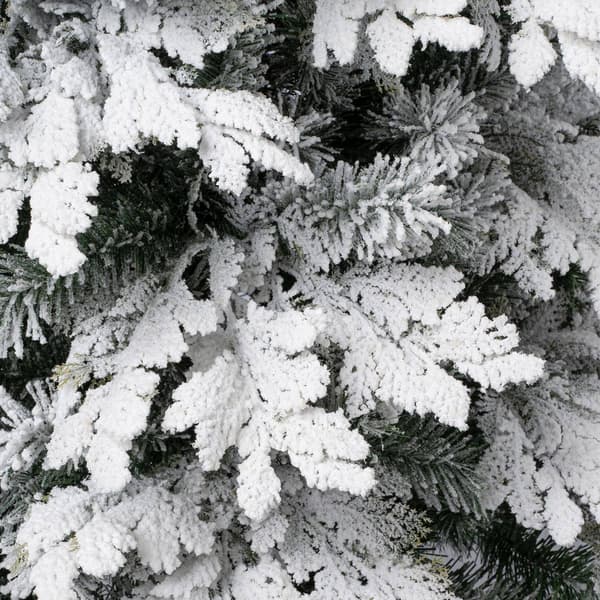 National Tree 7.5ft. Feel-Real&#174; Acacius Snowy Christmas Tree