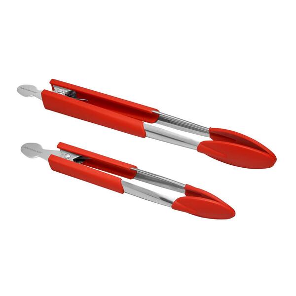 Rachael Ray 2pc. Lil' Huggers Tongs Set - Red - image 