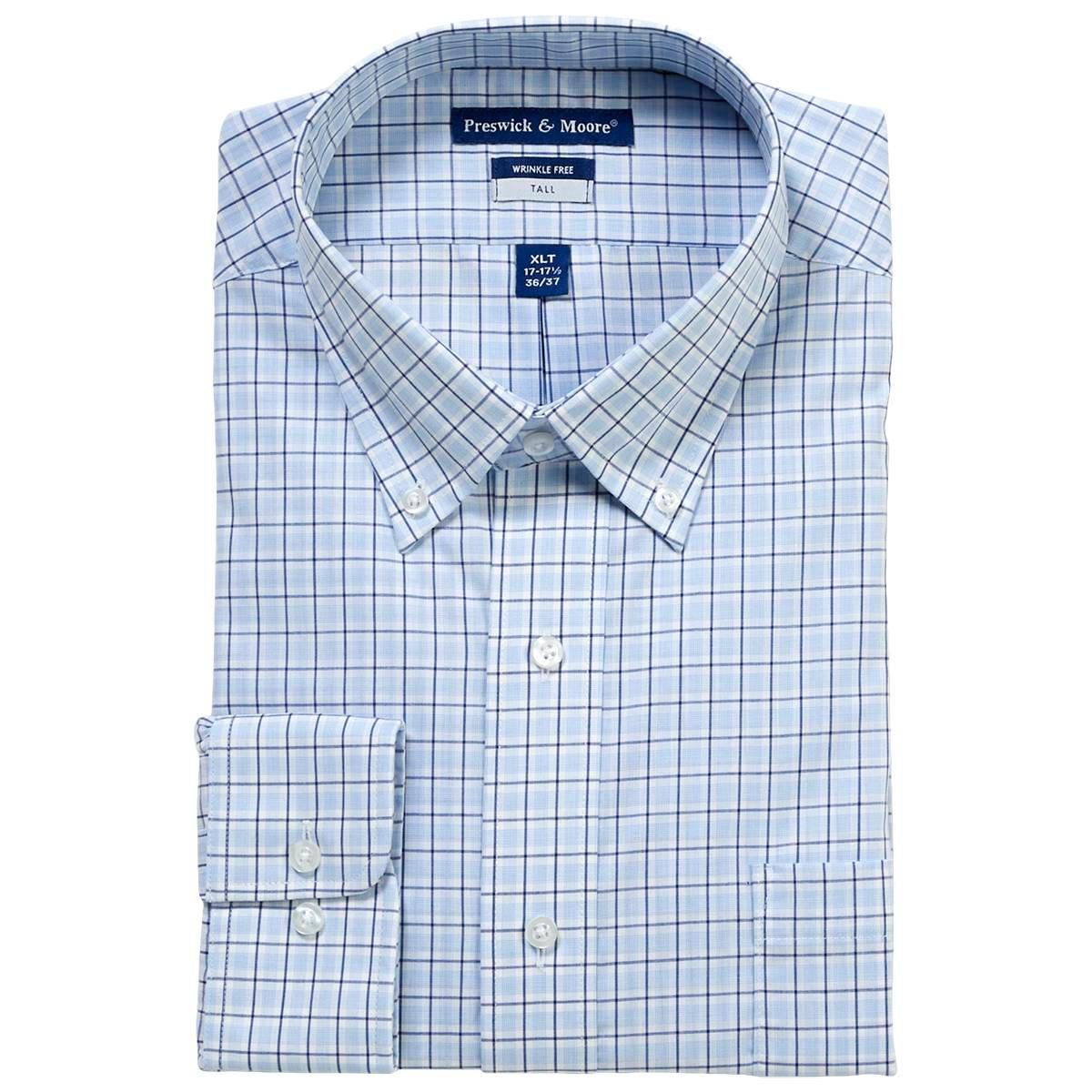 Mens Big & Tall Preswick & Moore® Stretch Dress Shirt-...