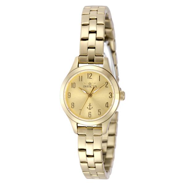 Womens Invicta Ocean Voyage 24mm Gold Dial Quartz Watch - 49996 - image 