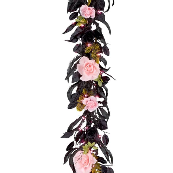 National Tree 6ft Artificial Cute and Creep Halloween LED Garland