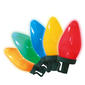 25 Multi-Color LED C9 Ceramic Holiday Light Set with Green Wire - image 1