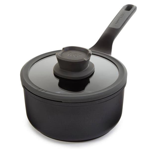 BergHOFF Stone+ Non-stick Ceramic 2.1qt. Saucepan w/ Glass Lid