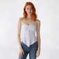 Juniors Derek Heart Lace Cinch Front Tube Top with Bra Cup - image 3