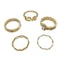 Ashley 5pc. Gold-Tone Love Wave Ring Set - image 1