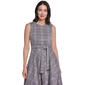 Womens Calvin Klein Sleeveless Plaid Belt Waist Midi Dress - image 4