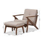 Baxton Studio Bianca Arm Chair and Ottoman Set - image 9