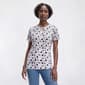 Womens Hasting & Smith Short Sleeve Cat Crew Neck Tee - image 1