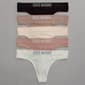 Womens Steve Madden 5pk. Ribbed Knit Thong SM19783A5 - image 2