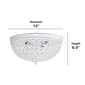 Lalia Home Crystal Glam 2 Light Ceiling Flush Mount Fixture - image 5